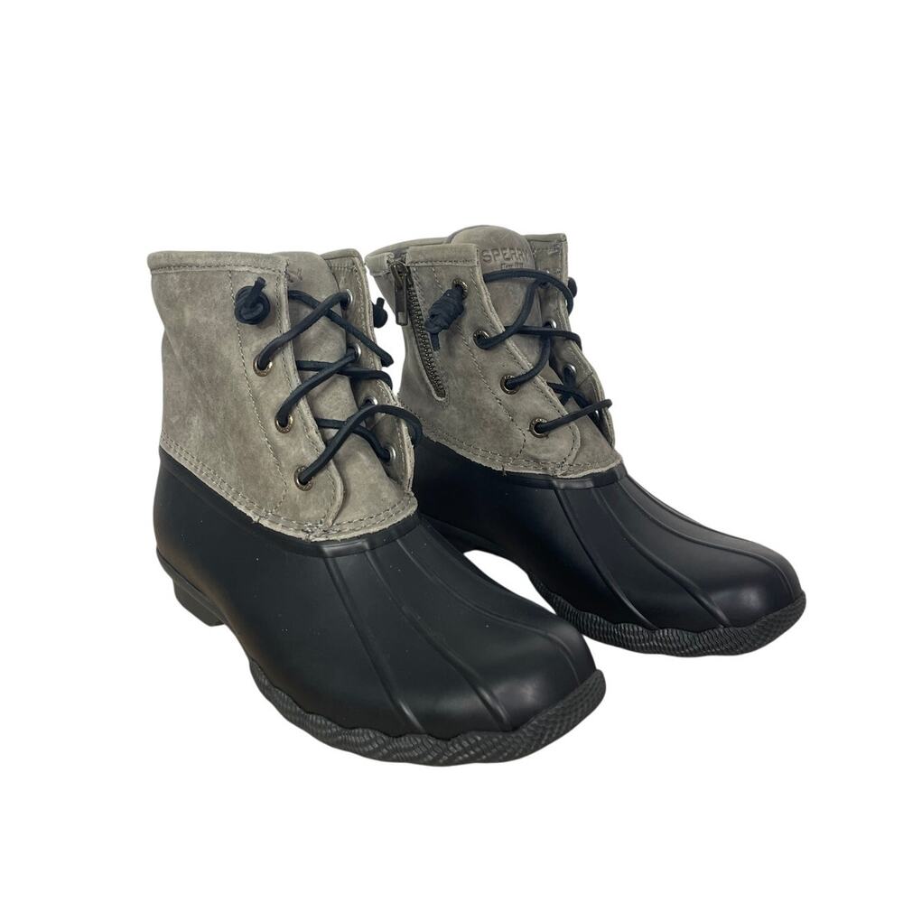 Sperry Top-sider Women's Saltwater Rain Duck Boots Gray 6.5